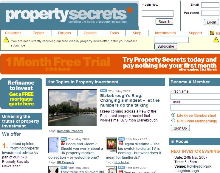 Property Secrets in 2007